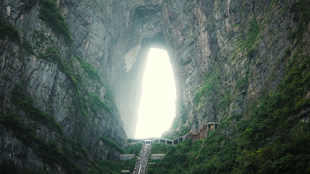 Puerta al Cielo en Tianmen en China