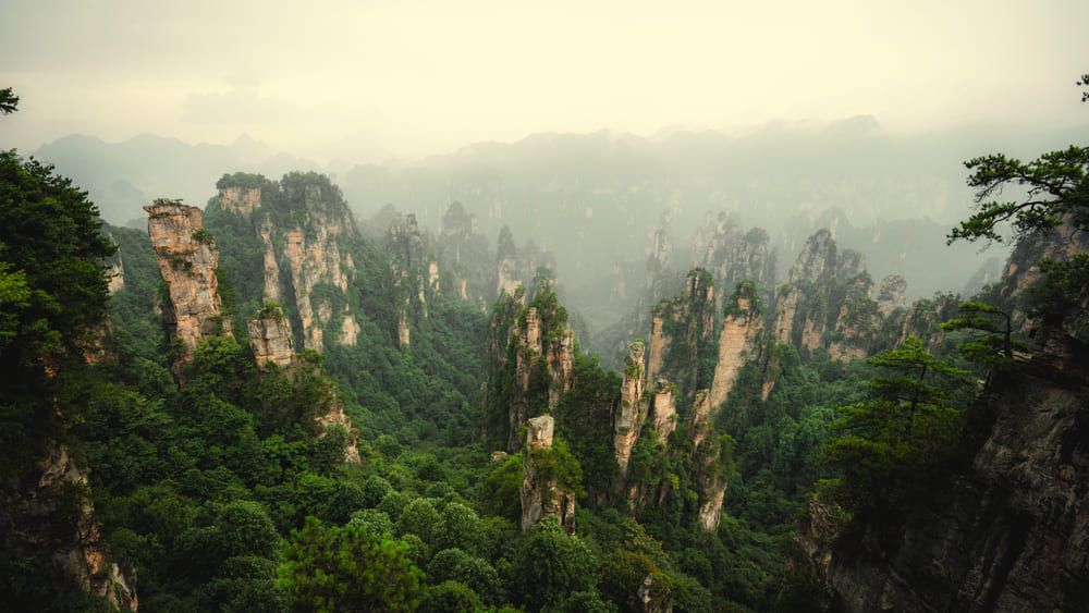 El Parque Nacional de Zhangjiajie es uno de los mejores lugares de China